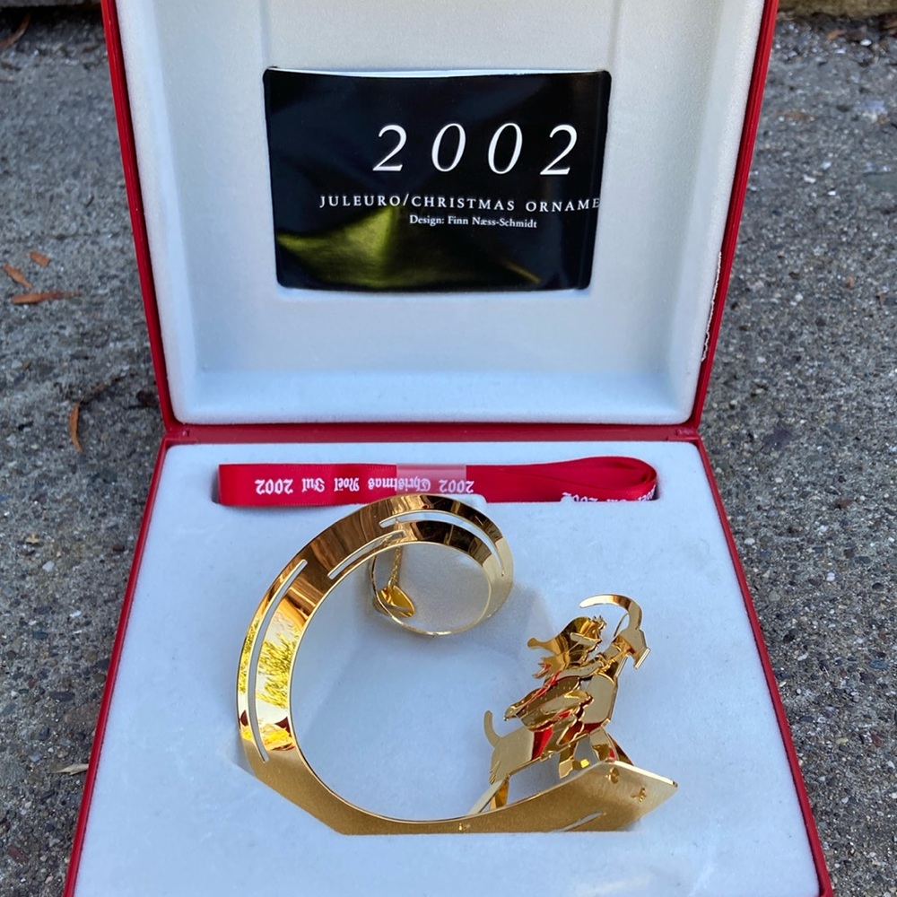 RARE: Georg Jensen Ornament - 2002 CHRISTMAS  BUSTLE Christmas Collectibles